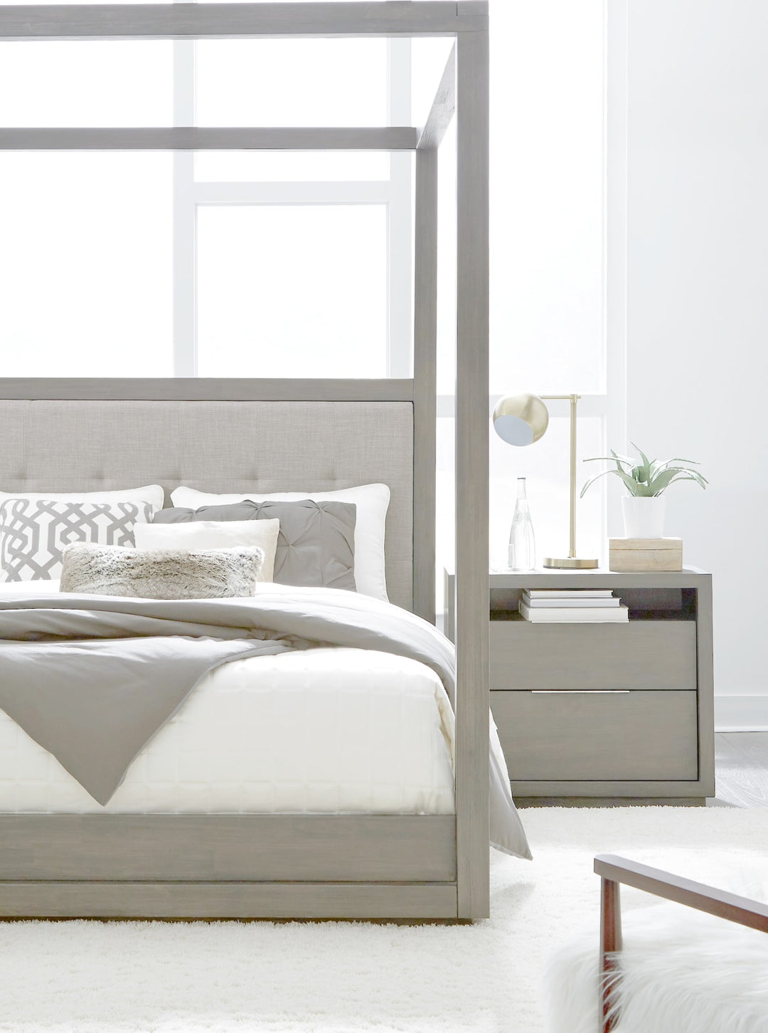 Oxford Canopy Bed in Mineral – view 3