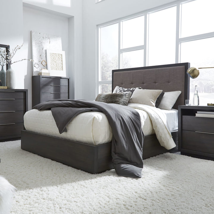 Oxford California-King Platform Bed in Dolphin