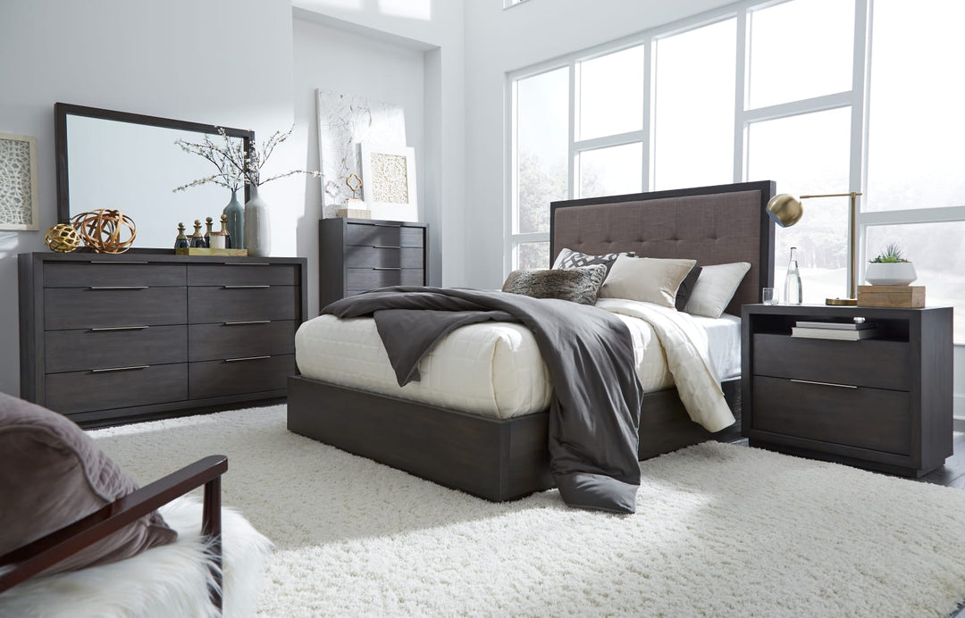 Oxford Queen-Size Platform Bed in Dolphin – view 2