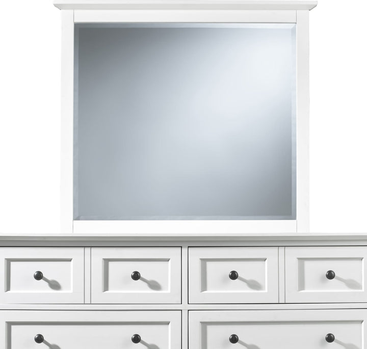 Paragon Beveled Glass Mirror in White – view 3