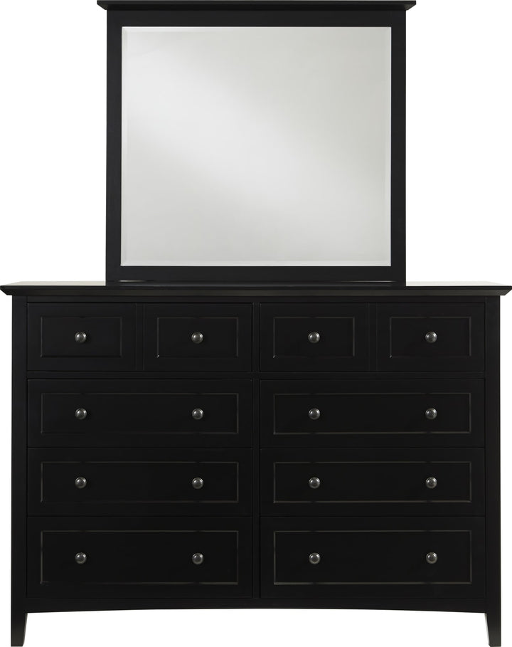Paragon Eight Drawer Dresser in Black – view 4