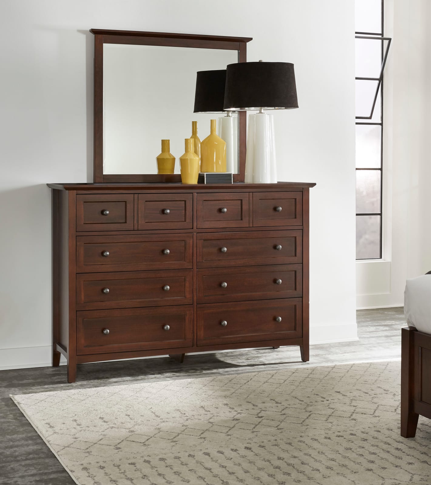 Paragon Mirror in Truffle – view 2