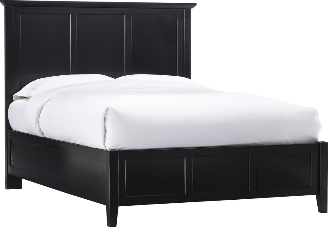 Paragon Queen-size Panel Bed in Black – view 4
