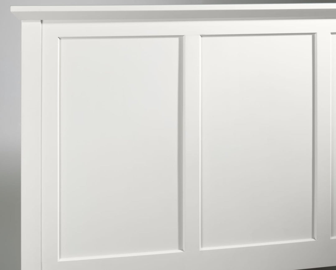 Paragon King-size Panel Bed in White – view 3