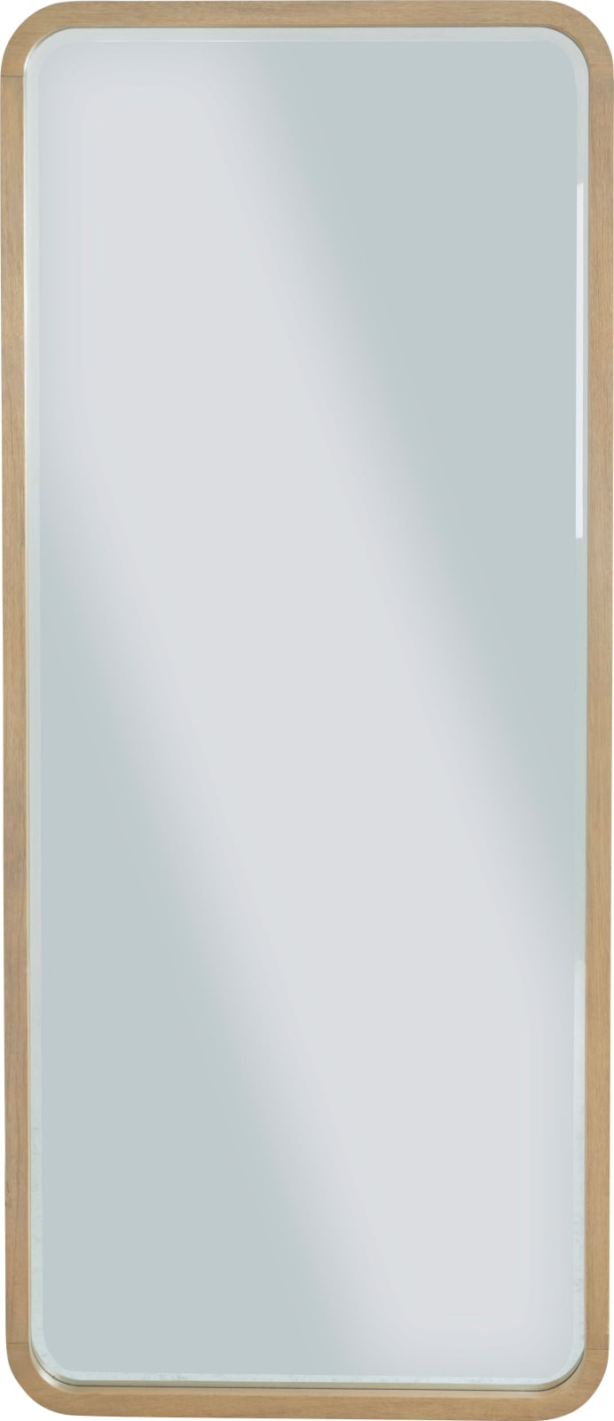 Penny Beveled Glass Floor Mirror in Buff Cream – view 3