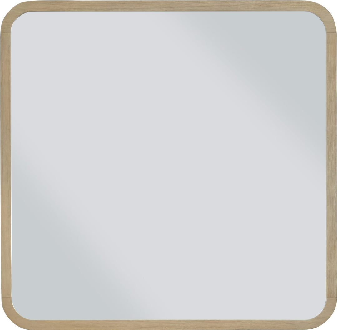 Penny Beveled Glass Wall or Dresser Mirror in Buff Cream – view 2