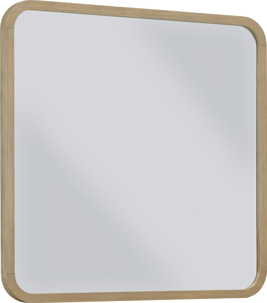 Penny Beveled Glass Wall or Dresser Mirror in Buff Cream – view 3