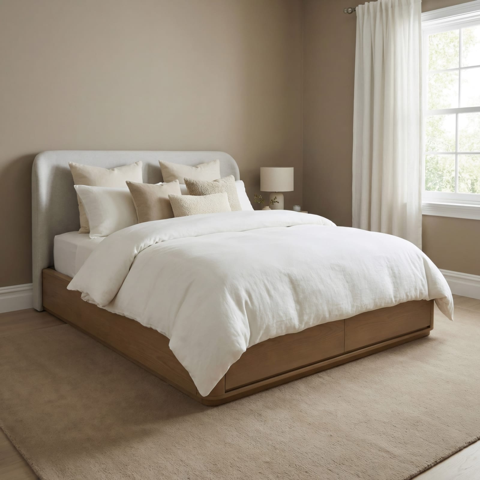 Penny KG Strg Bed - Buff Cream