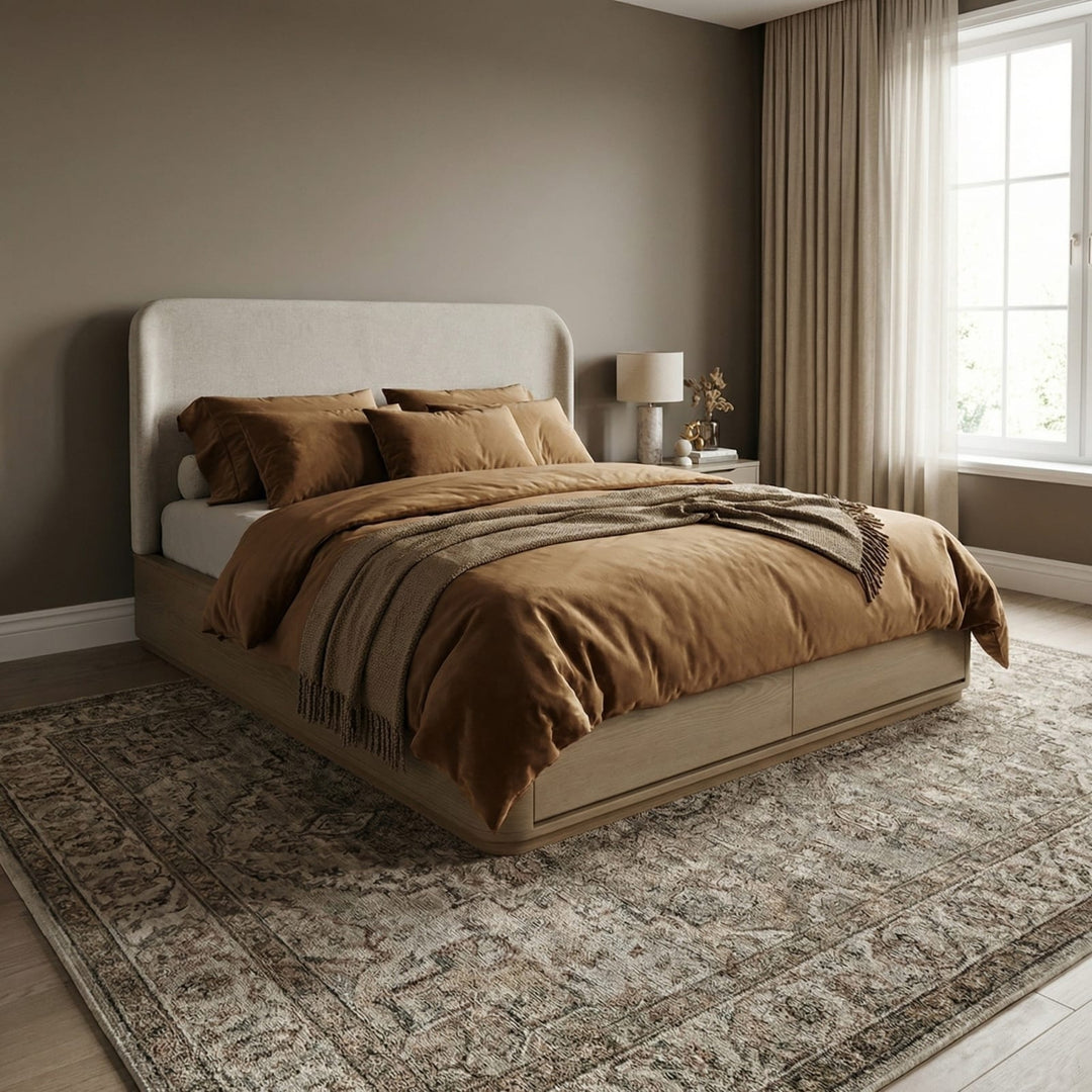 Penny QN Strg Bed - Buff Cream – view 10