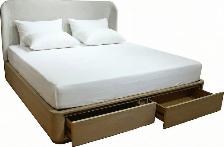 Penny QN Strg Bed - Buff Cream – view 4