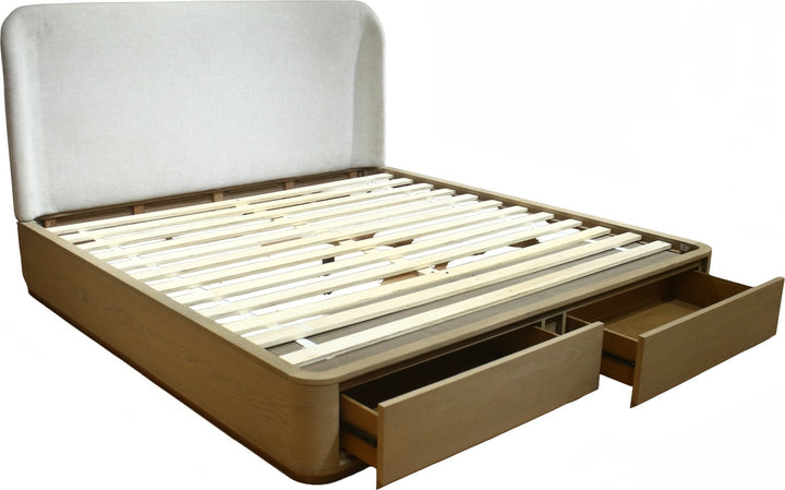 Penny QN Strg Bed - Buff Cream – view 8