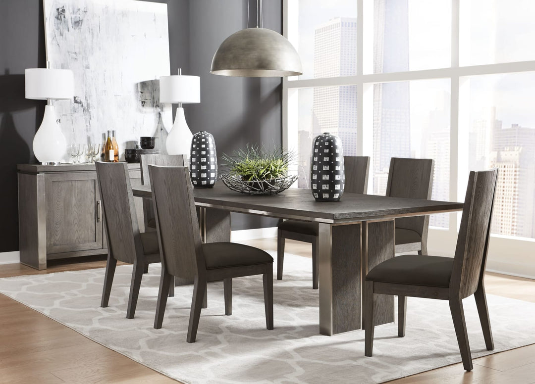 Plata Extension Dining Table in Thunder Grey – view 2