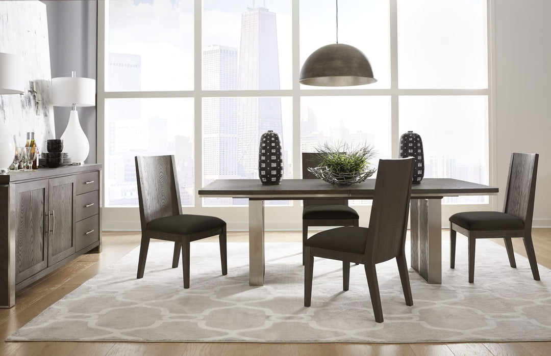 Plata Extension Dining Table in Thunder Grey – view 4