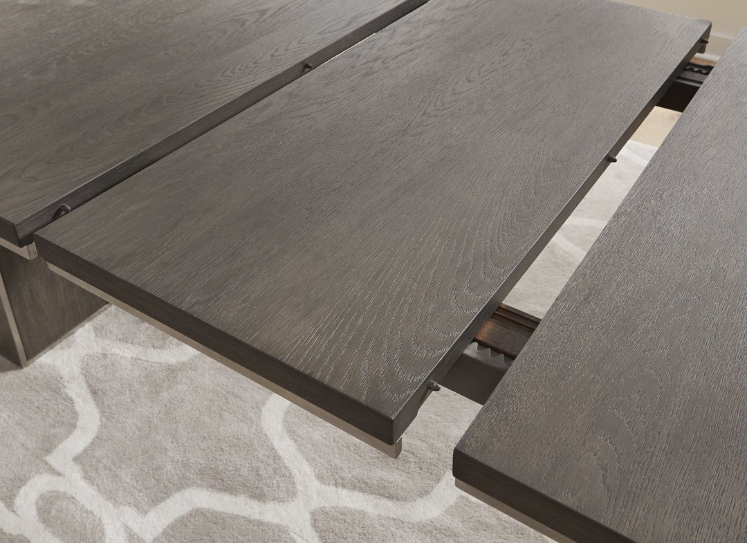 Plata Extension Dining Table in Thunder Grey – view 6