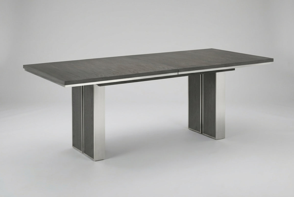 Plata Extension Dining Table in Thunder Grey view 7