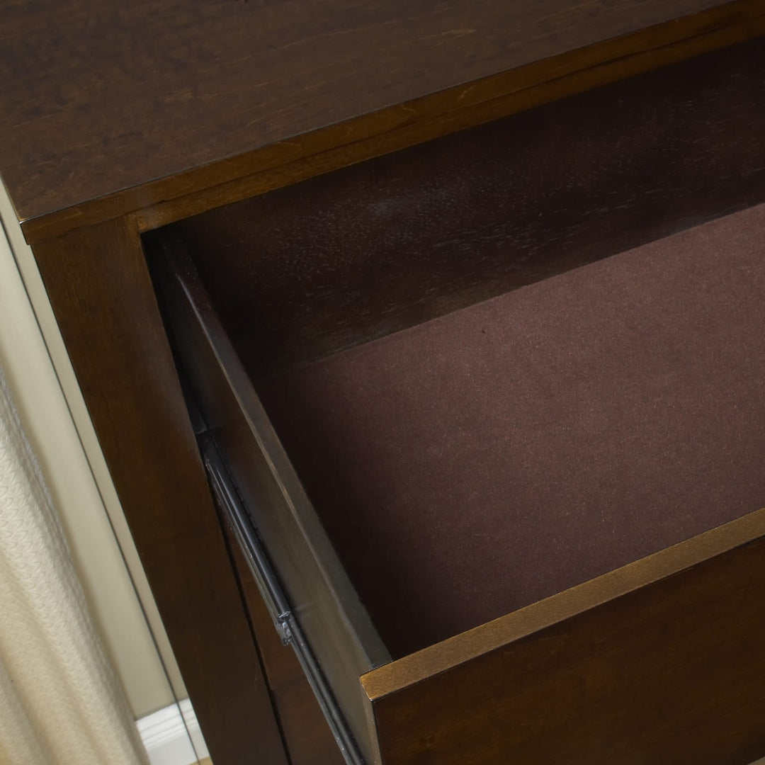 Riva Five Drawer Chest in Chocolate Brown (2024) – view 3