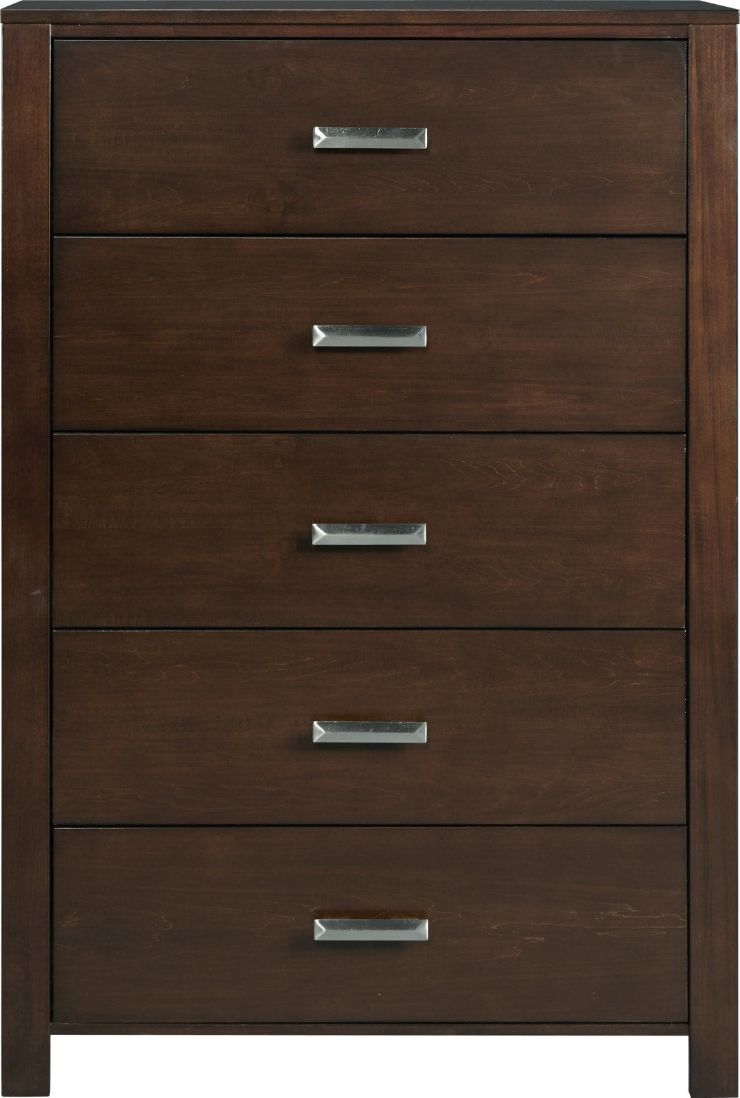 Riva Five Drawer Chest in Chocolate Brown (2024) – view 4