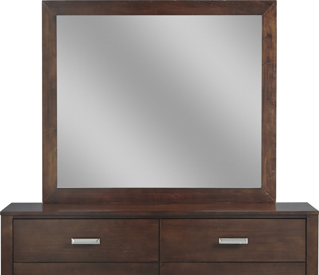 Riva Mirror in Chocolate Brown – view 3