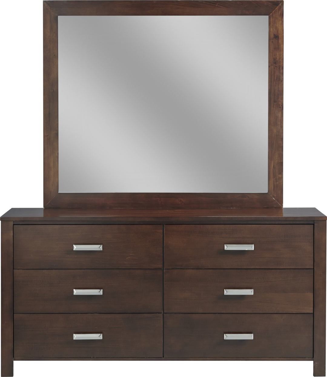 Riva Six Drawer Dresser in Chocolate Brown (2024) – view 3