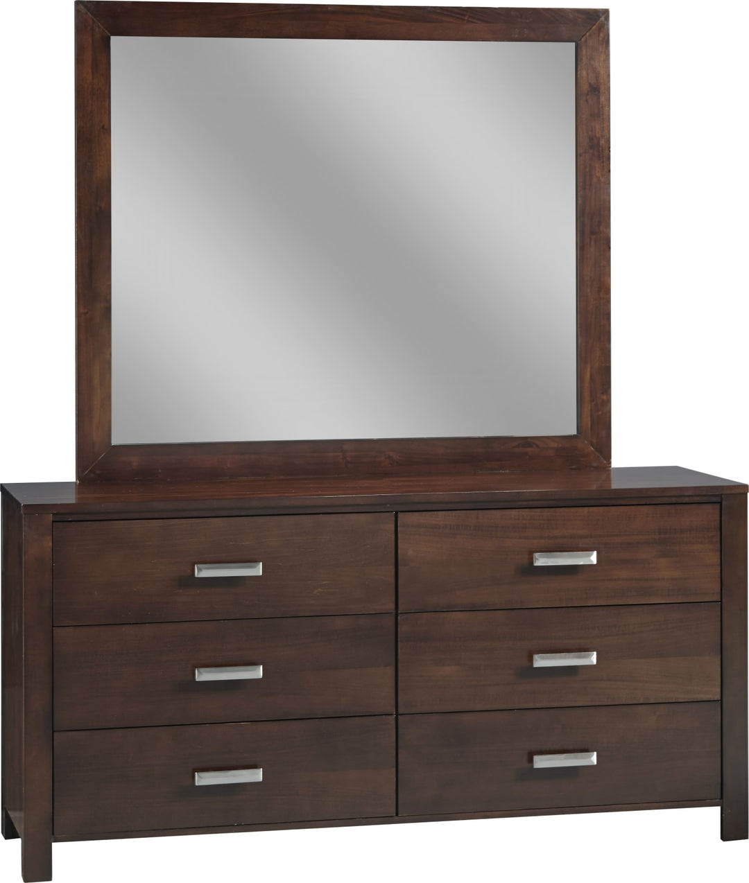 Riva Six Drawer Dresser in Chocolate Brown (2024) – view 4