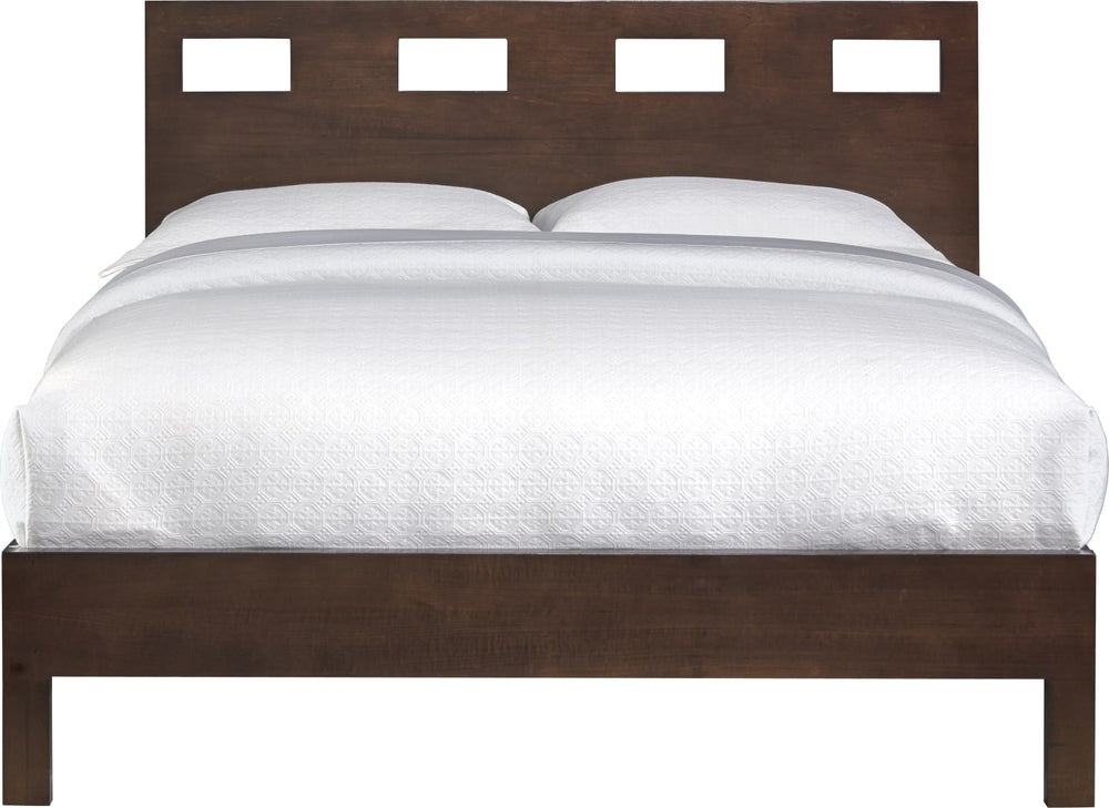 Riva California King-size Platform Bed in Chocolate Brown – view 5