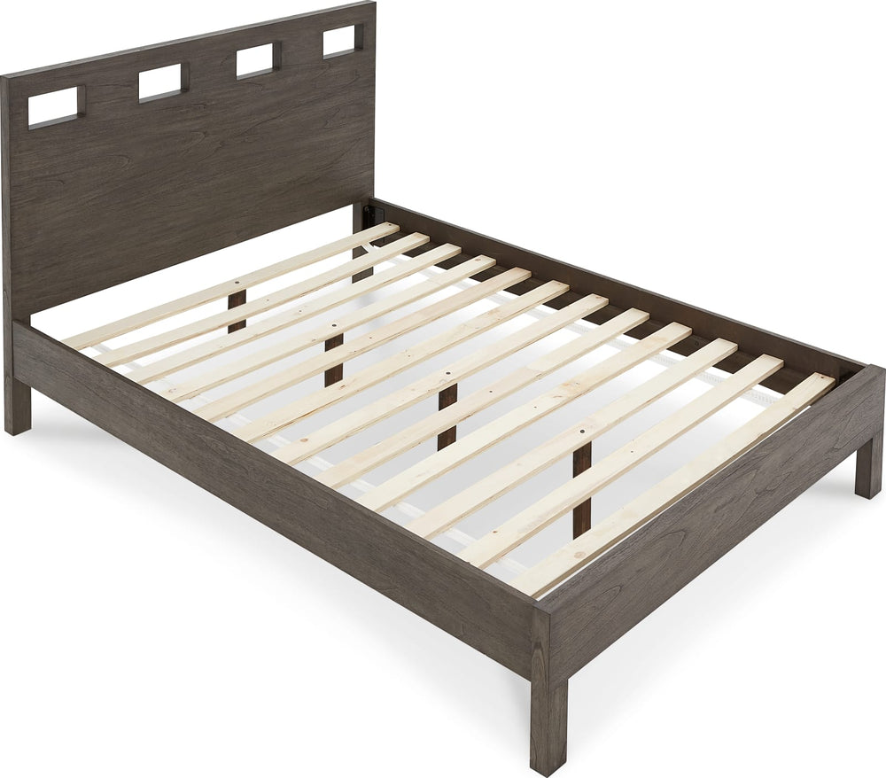 Riva California King-size Platform Bed in Sharkskin – view 8