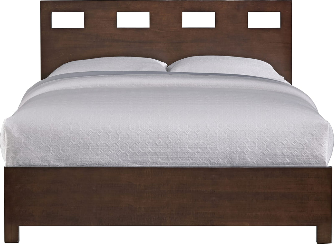 Riva Full-size Platform Storage Bed in Chocolate Brown – view 4