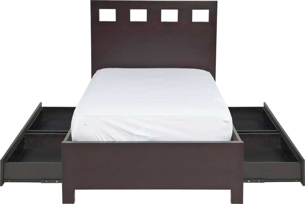 Riva Full-size Platform Storage Bed in Espresso – view 8