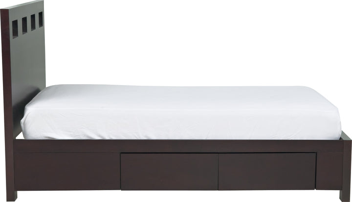 Riva Full-size Platform Storage Bed in Espresso – view 9