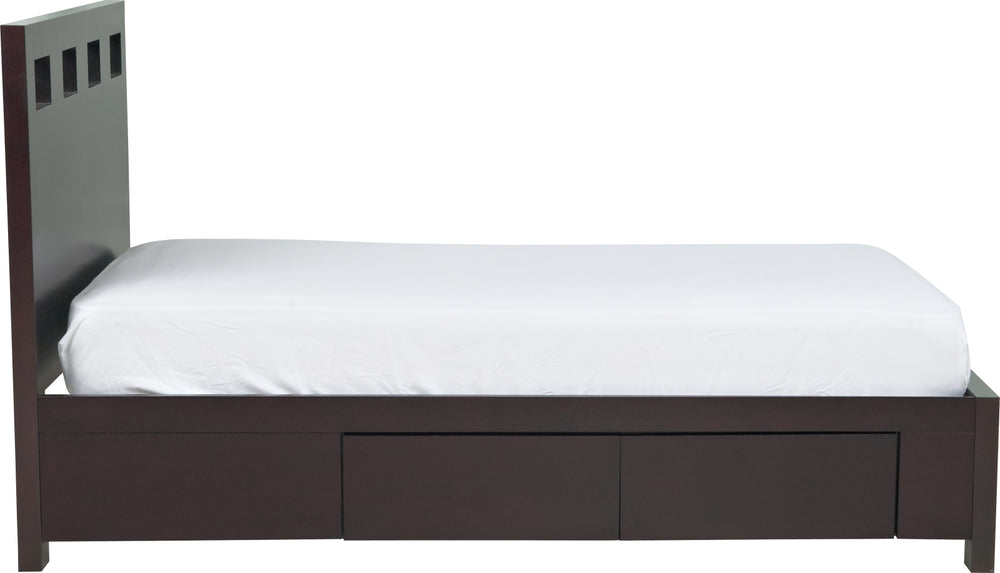 Riva Full-size Platform Storage Bed in Espresso – view 9