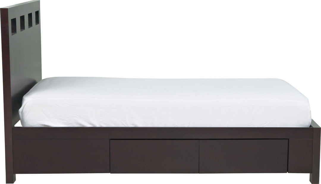 Riva Full-size Platform Storage Bed in Espresso – view 9