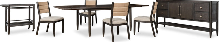 Rockport Double Extension Dining Table in Yin – view 9