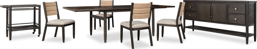 Rockport Double Extension Dining Table in Yin – view 9