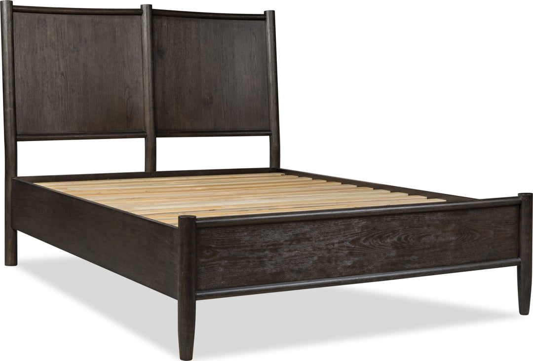 Rockport Oak Wood King-size Platform Bed in Yin – view 7