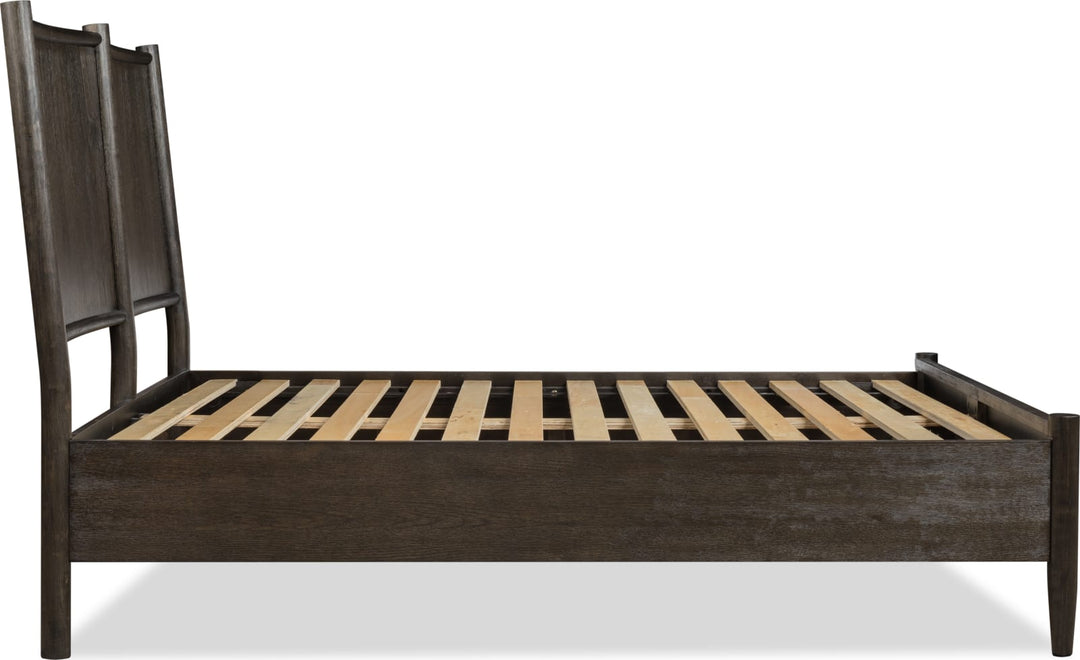 Rockport Oak Wood King-size Platform Bed in Yin – view 8