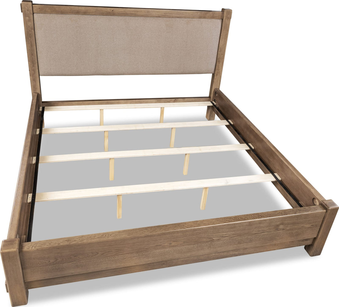 Roycroft QN Bed - Bn/Hrvst Wd – view 7