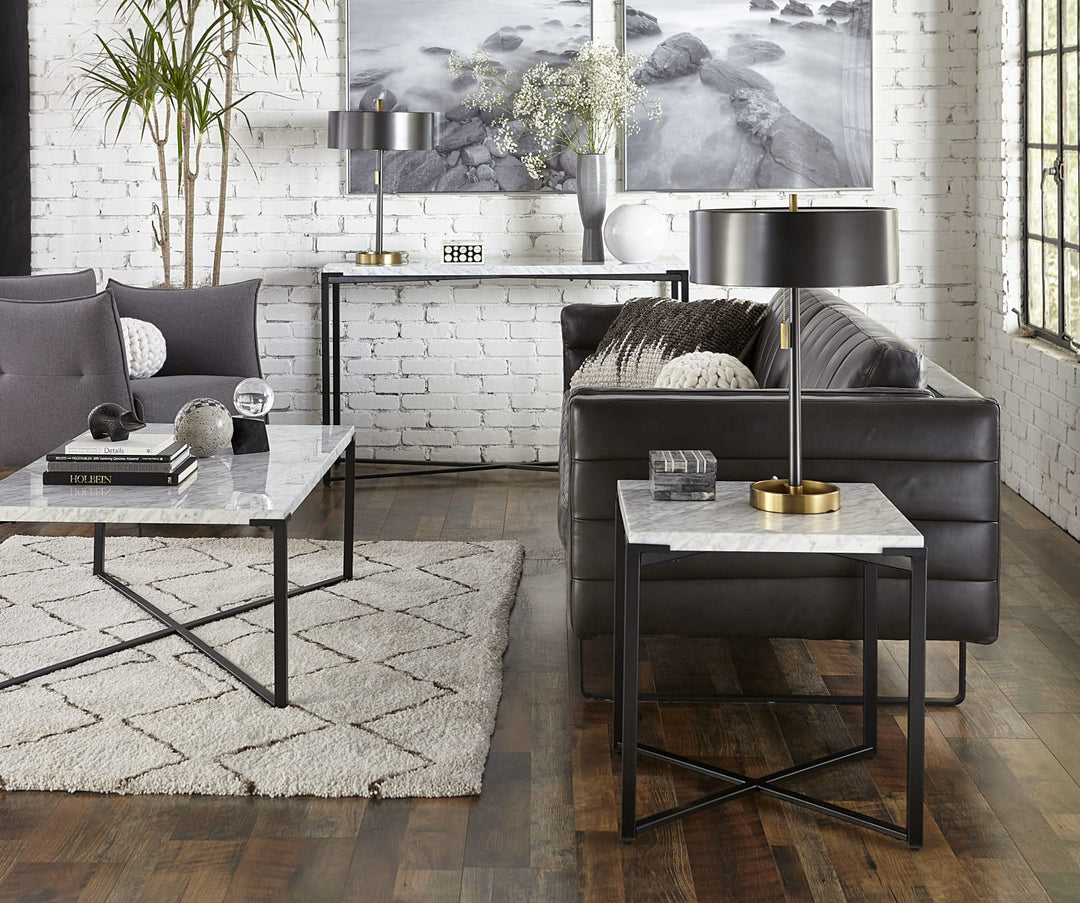 Saxon End Table in Matte Black – view 3