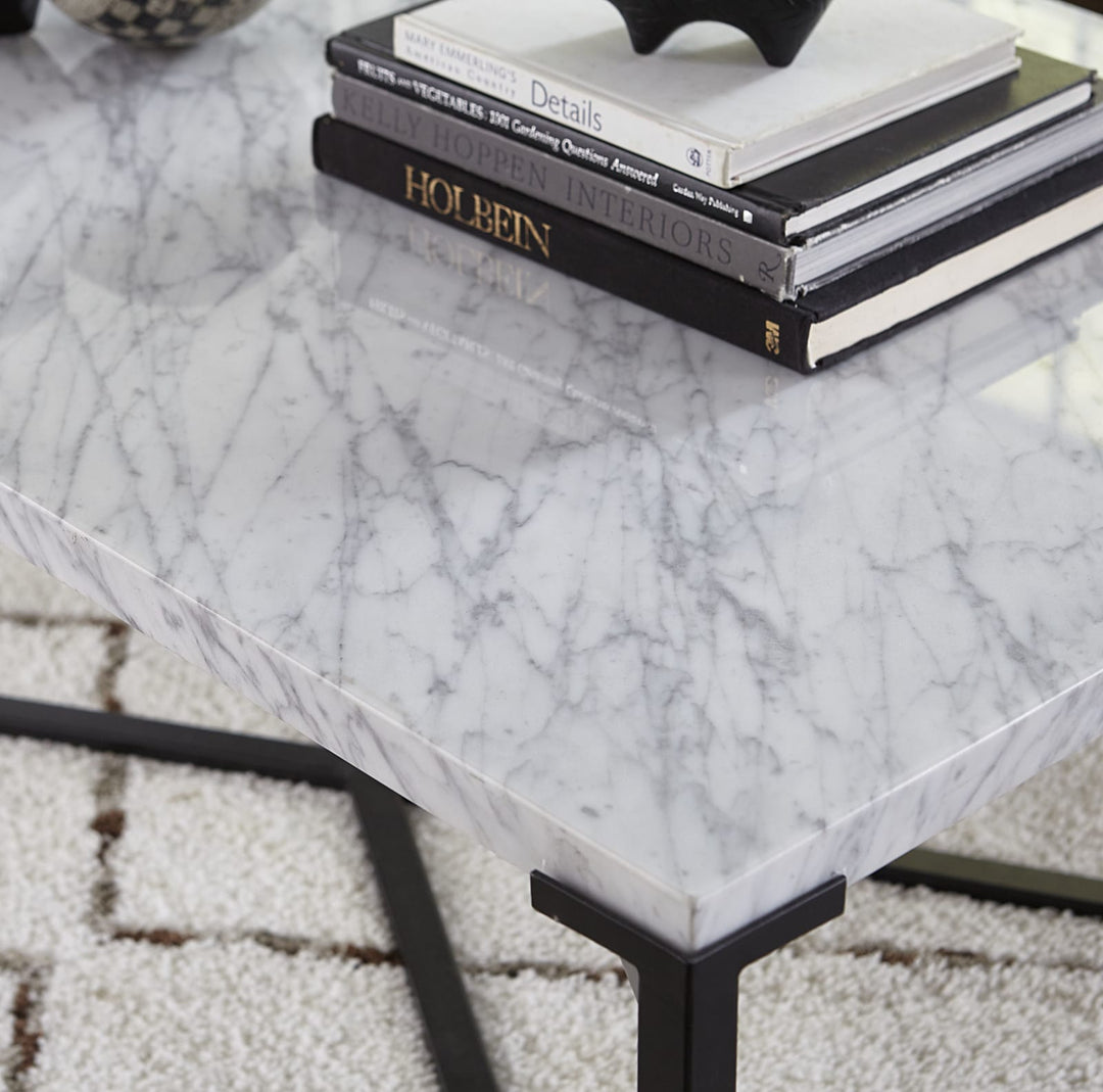 Saxon End Table in Matte Black – view 4