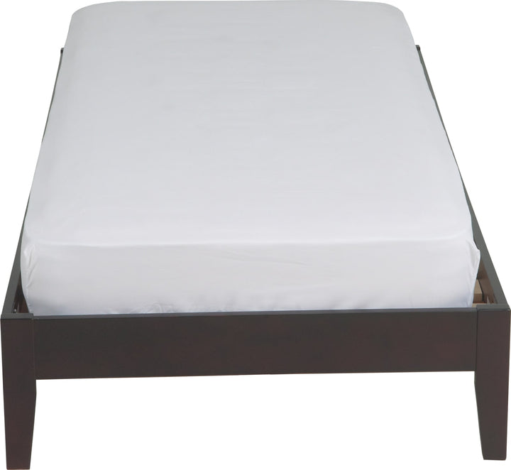 Nevis Queen Size Simple Platform Bed in Espresso – view 6