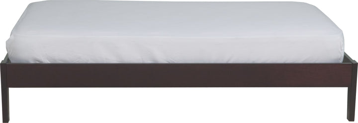 Nevis Twin Size Simple Platform Bed in Espresso – view 7