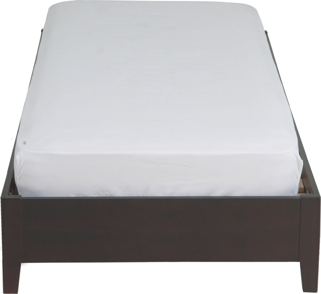 Simple Full-size Platform Storage Bed in Espresso – view 15