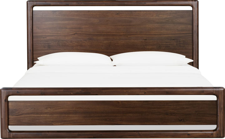 Sol King-size Acacia Wood Platform Bed in Brown Spice – view 3