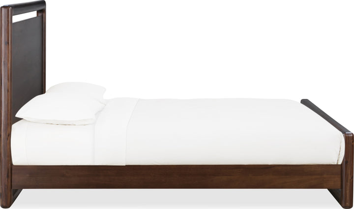 Sol California King-size Acacia Wood Platform Bed in Brown Spice – view 4