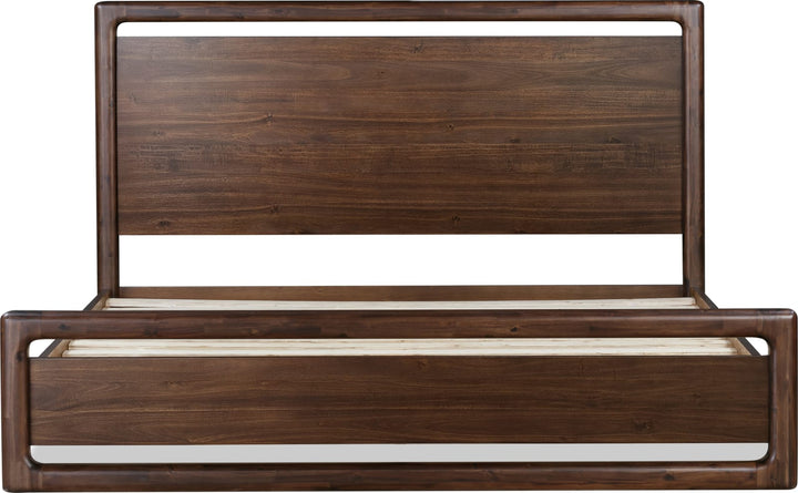 Sol Queen-size Acacia Wood Platform Bed in Brown Spice – view 6