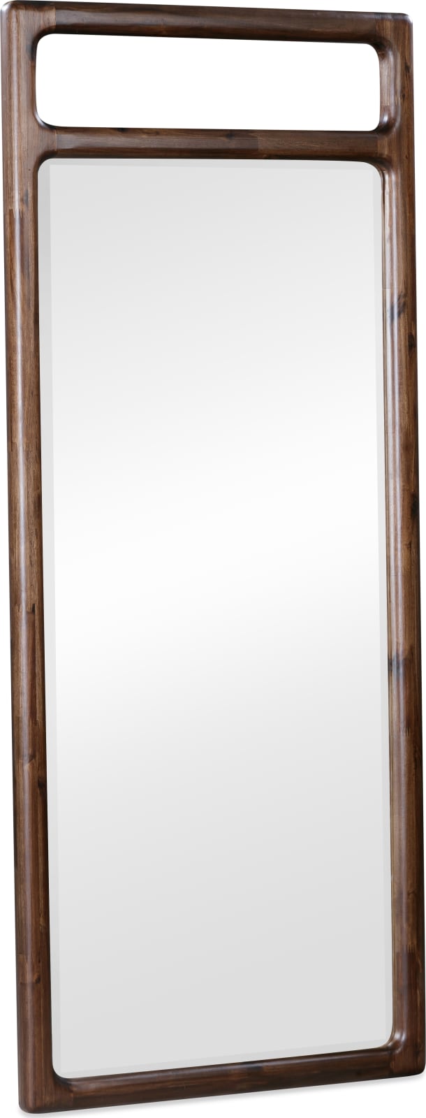 Sol Beveled Glass Floor Mirror in Brown Spce – view 2