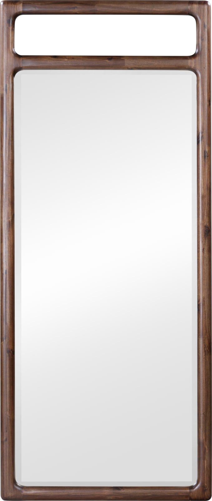 Sol Beveled Glass Floor Mirror in Brown Spce – view 3