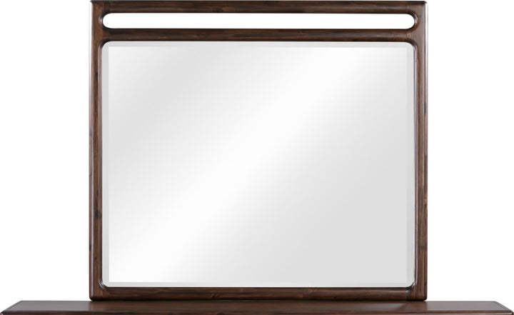 Sol Beveled Glass Wall or Dresser Mirror in Brown Spice – view 3
