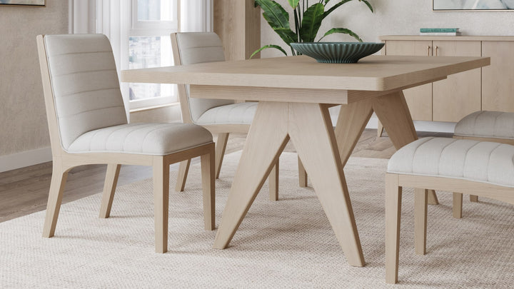 Sumire Ash Wood Rectangular Extension Table in Ginger – view 3