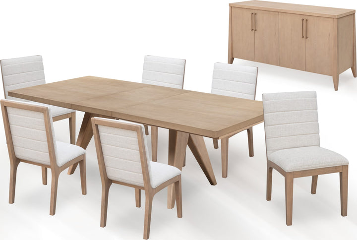 Sumire Ash Wood Rectangular Extension Table in Ginger – view 7