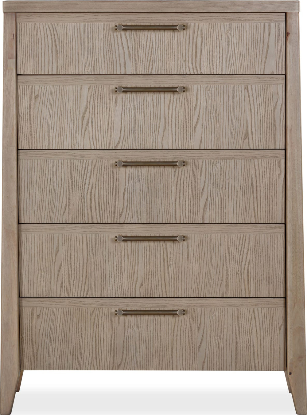 Sumire Five Drawer Ash Wood Chest in Ginger – view 2